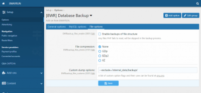 xf2 8wr database backup 2