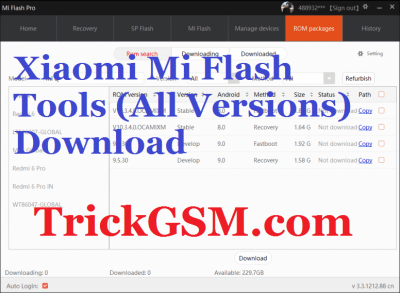 Xiaomi Mi Flash Tools