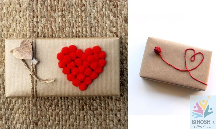 چند ایده منحصر به فرد برای کادوپیچی هدیه ولنتاین Valentines Day gift wrapping ideas 2