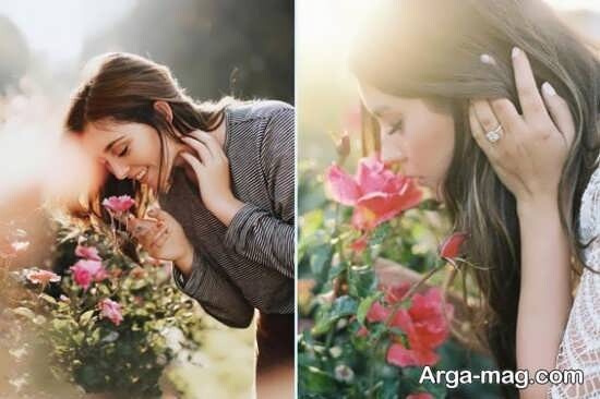 Photo pose with flowers 32