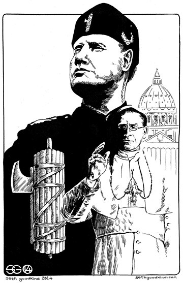 Mussolini and the Pope 090314