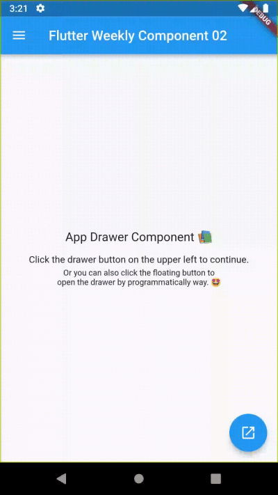 app drawer component