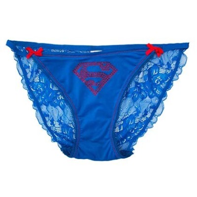 Underwear Superman SUPERMAN Lace Back Bikini Panties l