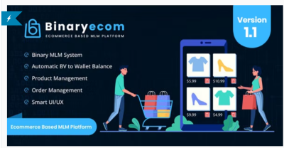 BinaryEcom Ecommerce Based MLM Platform by ViserLab CodeCanyon