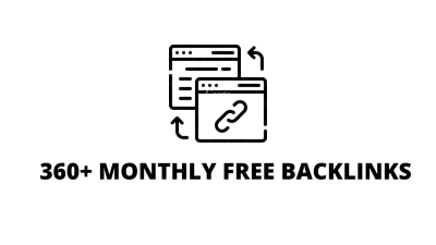 Free 360+ monthly backlinks Higher Authority Site 2022