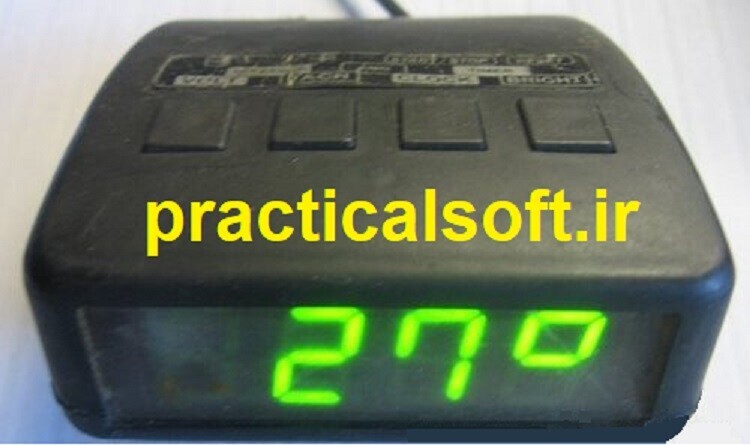 ساعت ماشین - دماسنج - سرعت سنج - ولت متر با سیستم هشدار دهنده روی PIC16F873A